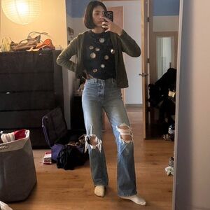 Khaite danielle jeans hemmed 27